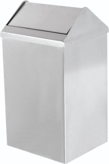 16 lt 304 Kalite Sallanır Kapaklı Çöp Kovası