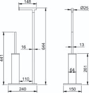 Ayaklı Setler - Ayaklı Klozet Fırçası
